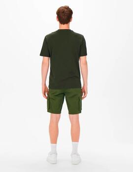 Bermuda Only & Sons 'Stage Cargo' Verde