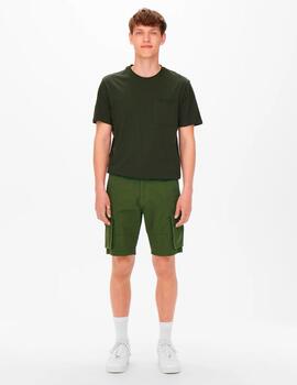 Bermuda Only & Sons 'Stage Cargo' Verde