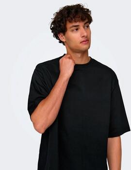 Camiseta Only & Sons 'Millenium' Negro