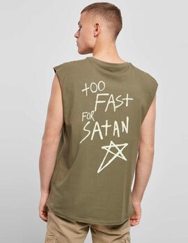 Camiseta TYS 'Street Satan' Sin Mangas Verde