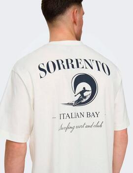 Camiseta Only & Sons 'Milo Coast Sorrento' Blanco