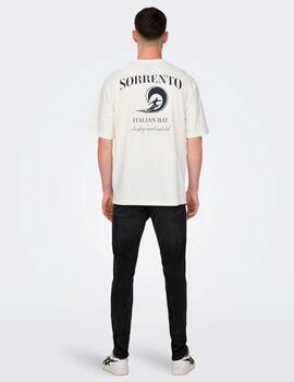 Camiseta Only & Sons 'Milo Coast Sorrento' Blanco
