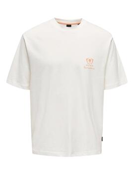 Camiseta Only & Sons 'Milo Amalfi Coast ' Blanco