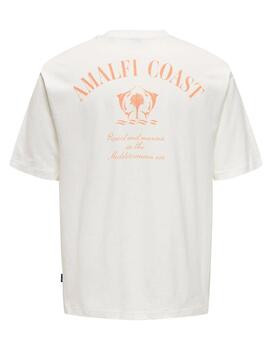 Camiseta Only & Sons 'Milo Amalfi Coast ' Blanco