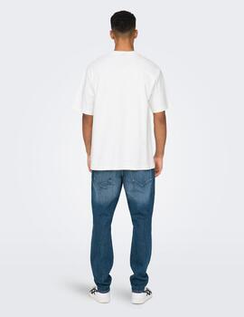 Camiseta Only & Sons 'Mickey' Blanco