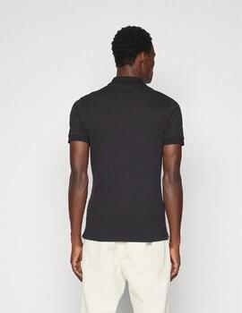 Polo Calvin Klein 'Embro Badge' Negro