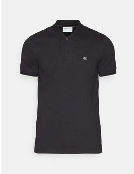 Polo Calvin Klein 'Embro Badge' Negro