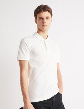 Polo Calvin Klein 'Embro Badge' Crudo