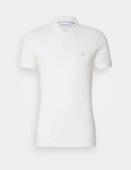 Polo Calvin Klein 'Embro Badge' Crudo