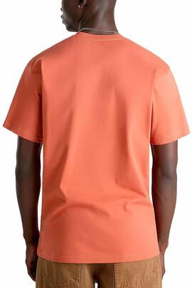 Camiseta Vans 'Left Chest Logo' Naranja