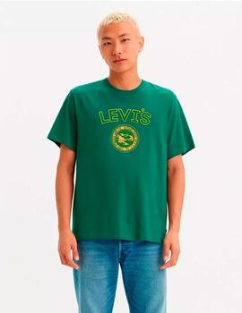 Camiseta Levi´s 'Varsity Logo Patch' Verde