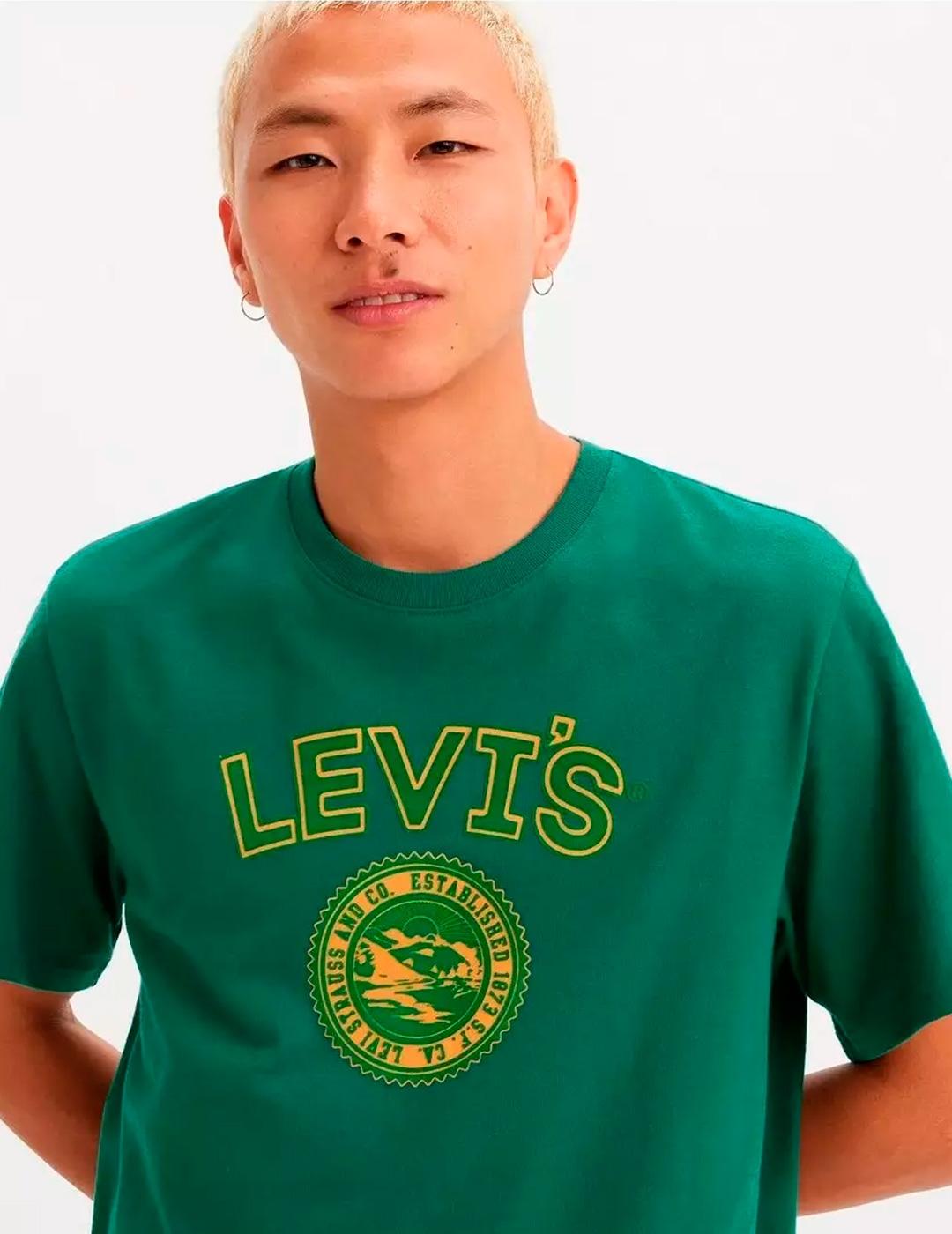 Camiseta Levi´s 'Varsity Logo Patch' Verde