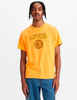 Camiseta Levi´s 'Varsity Logo Patch' Amarillo Anaranjado