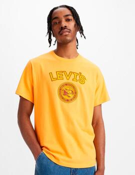 Camiseta Levi´s 'Varsity Logo Patch' Amarillo Anaranjado