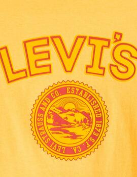 Camiseta Levi´s 'Varsity Logo Patch' Amarillo Anaranjado