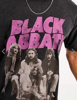 Camiseta Only & Sons 'Black Sabbath' Negro Lavado