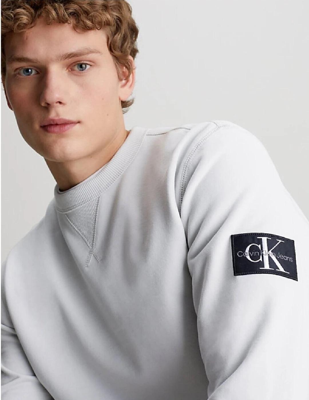 Sudadera Calvin Klein 'Badge' Blanco