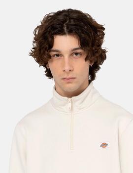 Sudadera Dickies 'Oakport' Media Cremallera Crudo