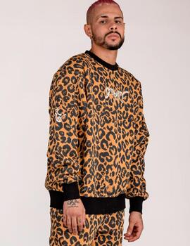 Sudadera Grimey 'Westbound' Print Leopardo