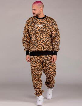 Sudadera Grimey 'Westbound' Print Leopardo