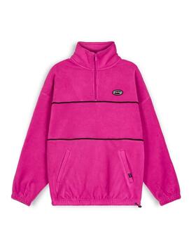 Sudadera Polar Grimey 'Iam Polar' Cuello Alto Fucsia