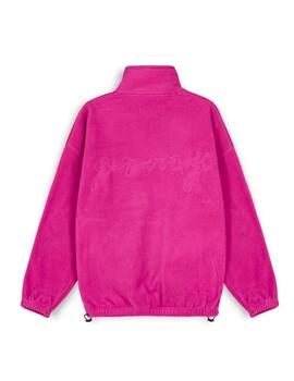 Sudadera Polar Grimey 'Iam Polar' Cuello Alto Fucsia