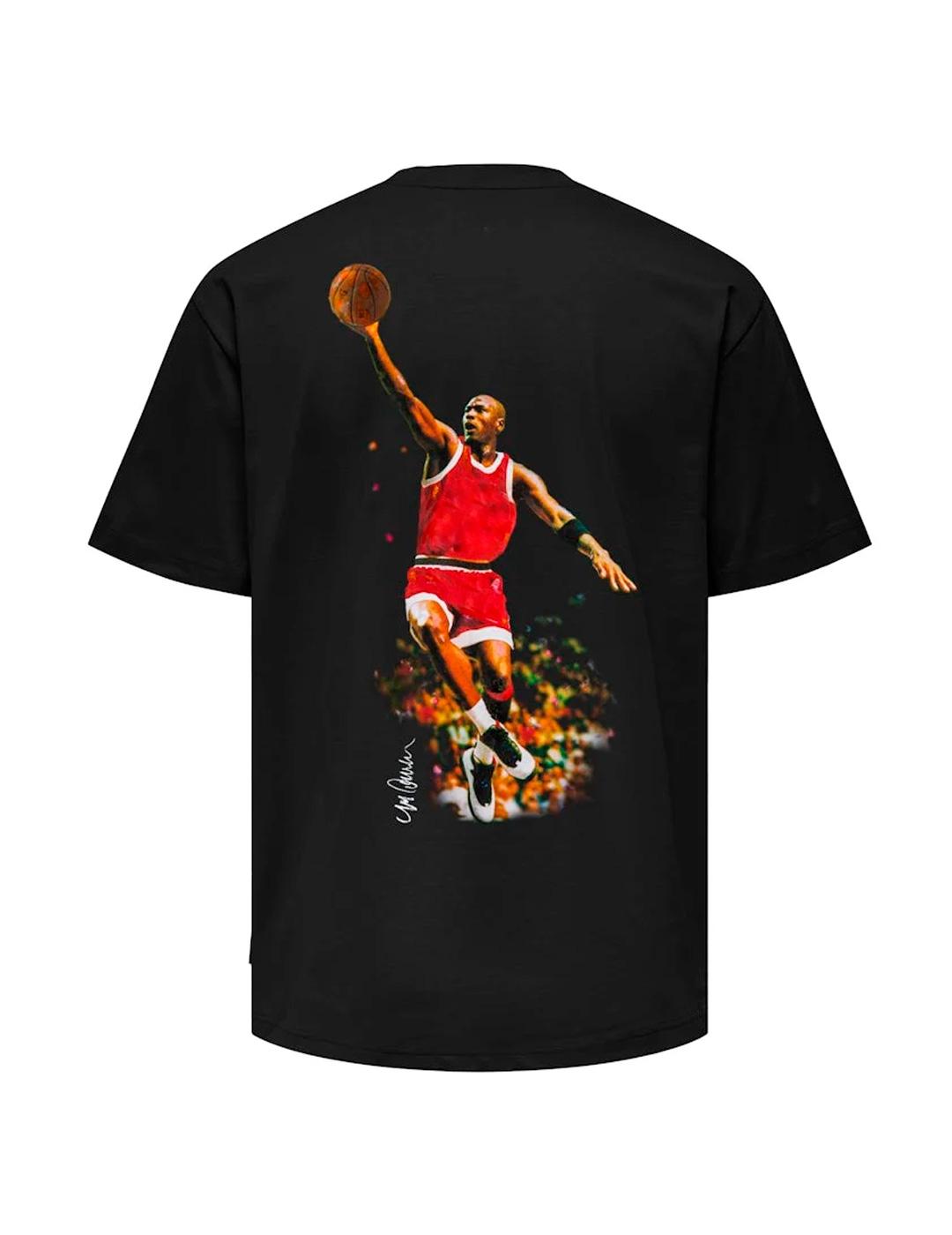 Camiseta Only & Sons 'Jordan Jumping' Negro