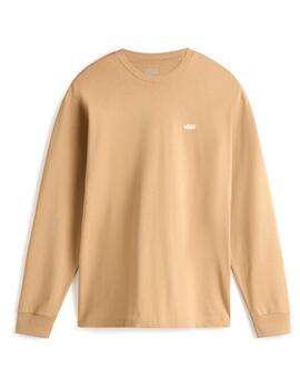 Camiseta Vans 'Left Chest' Manga Larga Beige