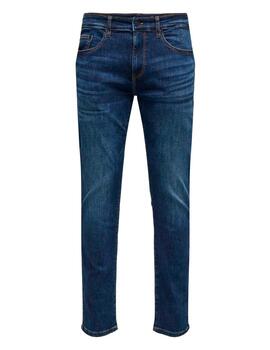 Vaquero Only & Sons 'Weft 6752' Dark Blue Denim