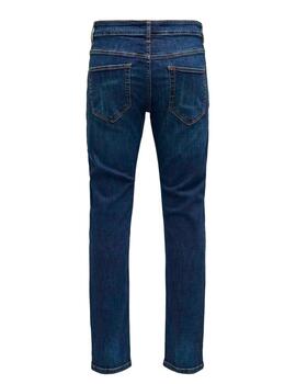 Vaquero Only & Sons 'Weft 6752' Dark Blue Denim