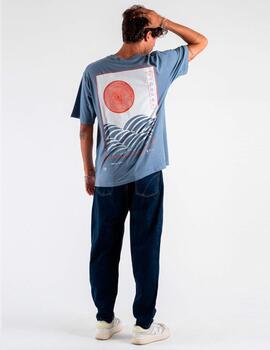 Camiseta Only & Sons 'Keane RLX' Ola Azul Denim