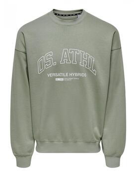 Sudadera Only & Sons 'Alta' Gris Verdoso