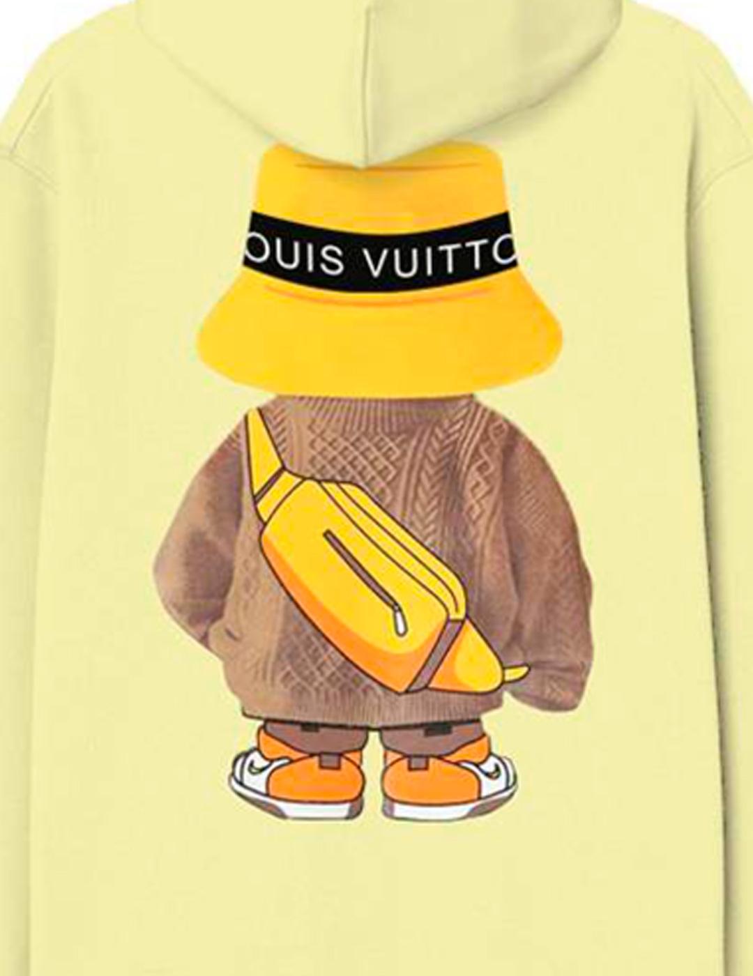 Sudadera TYS 'Bucket Bear' Capucha Amarillo