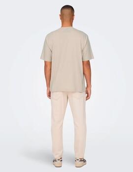 Camiseta Only & Sons 'South Park Rlx' Beige