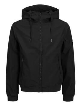 Chaqueta Jack & Jones 'Basic Softshell' Entretiempo Negro