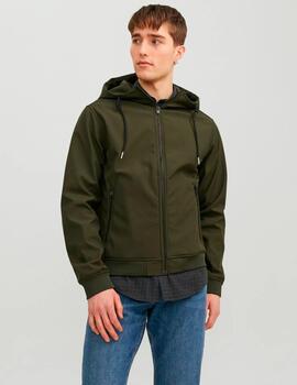 Chaqueta Jack & Jones 'Basic Softshell' Entretiempo Verde