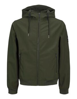 Chaqueta Jack & Jones 'Basic Softshell' Entretiempo Verde