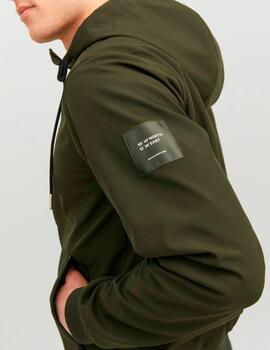 Chaqueta Jack & Jones 'Basic Softshell' Entretiempo Verde