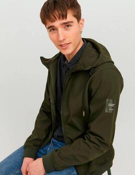 Chaqueta Jack & Jones 'Basic Softshell' Entretiempo Verde