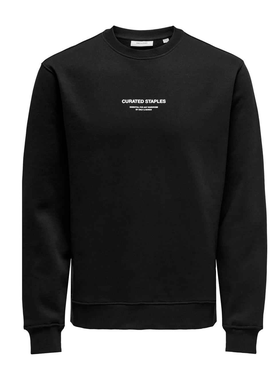 Sudadera Only & Sons 'Curated' Negro