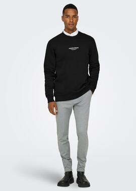 Sudadera Only & Sons 'Curated' Negro