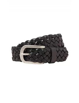 Cinturón Trenzado Jack & Jones 'Lau Braided' Negro Hombre