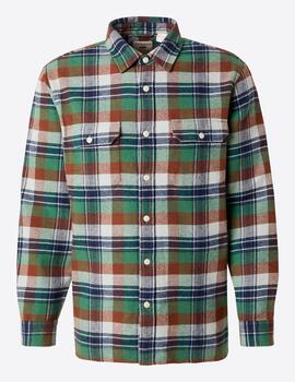 Camisa Franela Levi´s 'Walker' Verde Hombre