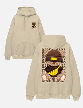 Sudadera TYS 'Balenzia' Capucha Beige Unisex