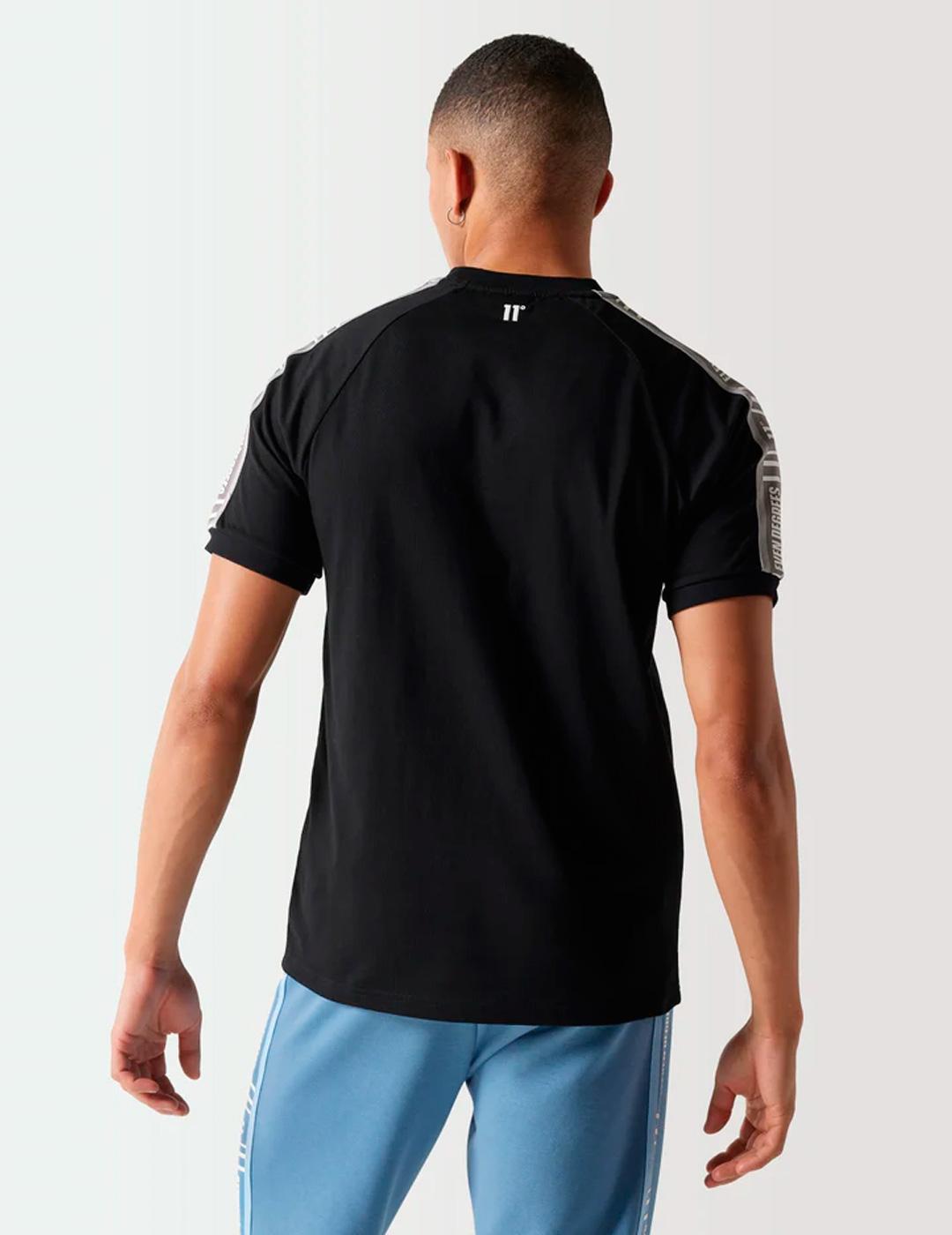 Camiseta 11º 'Retro Taped' Negro Hombre