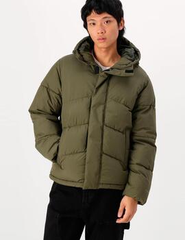 Chaqueta Jack & Jones 'World Puffer' Khaki Hombre