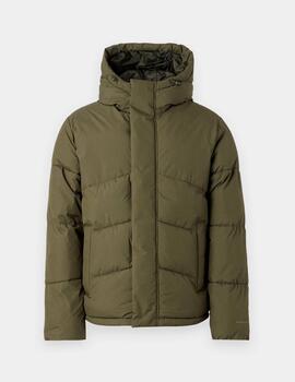 Chaqueta Jack & Jones 'World Puffer' Khaki Hombre