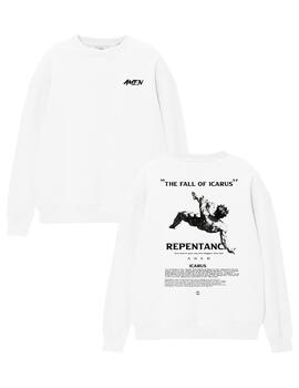 Sudadera A.M.E.N 'Ícaro' Blanco Unisex