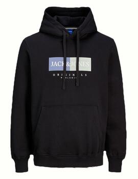 Sudadera Jack & Jones 'Fredericksberg' Capucha Negro Hombre