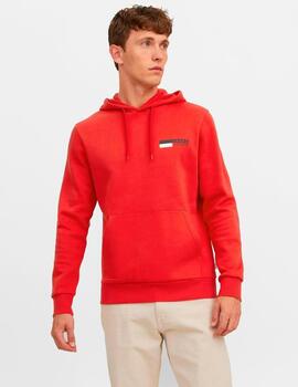 Sudadera Jack & Jones 'Corp' Capucha Rojo Hombre